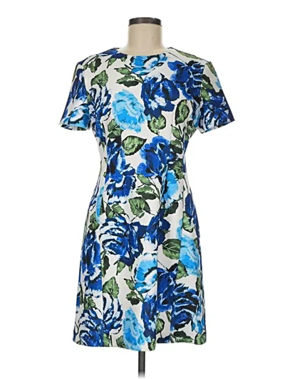 Pre-owned Halston Casual Dress In Blue