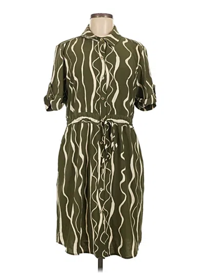Pre-owned Halston Casual Dress In Green