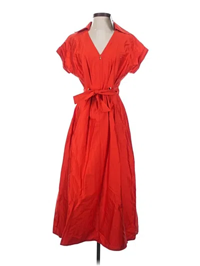 Halston Casual Dress In Orange