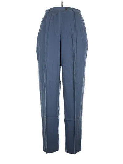 Pre-owned Halston Casual Pants In Blue