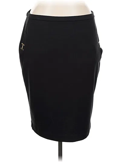 Pre-owned Halston Casual Skirt In Black