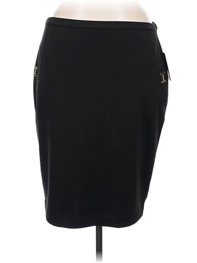 Pre-owned Halston Casual Skirt In Black