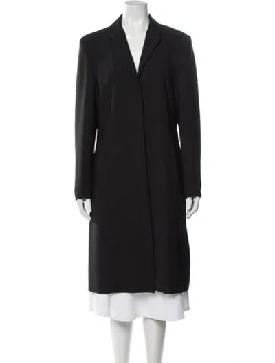 Pre-owned Halston Coat In Black