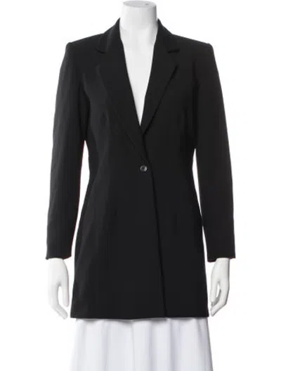 Pre-owned Halston Coat In Black