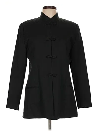Pre-owned Halston Coat In Black