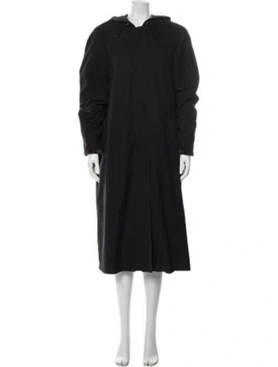 Pre-owned Halston Coat In Gray