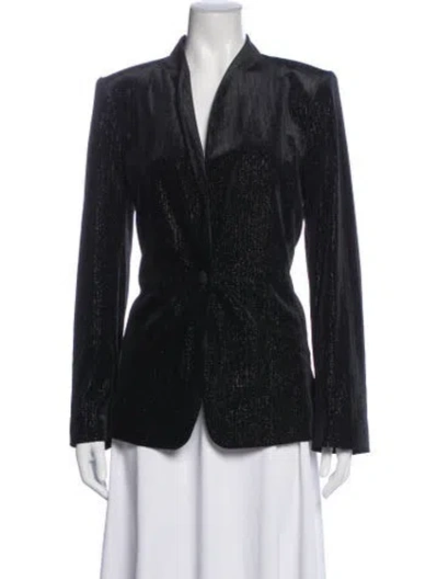 Pre-owned Halston Coat W/ Tags In Black