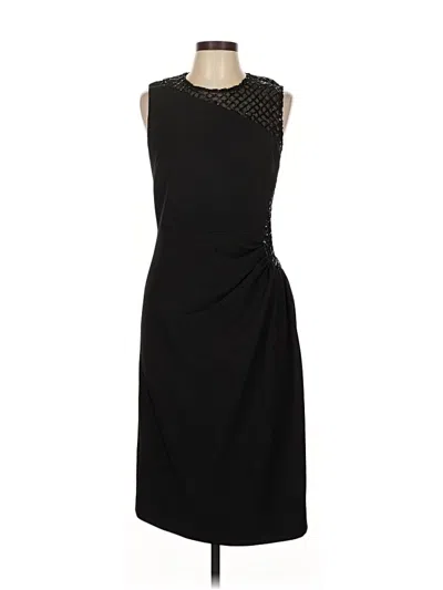Pre-owned Halston Cocktail Dress In Black