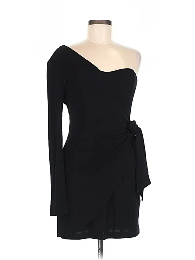 Pre-owned Halston Cocktail Dress In Black