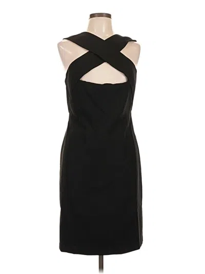 Pre-owned Halston Cocktail Dress In Black