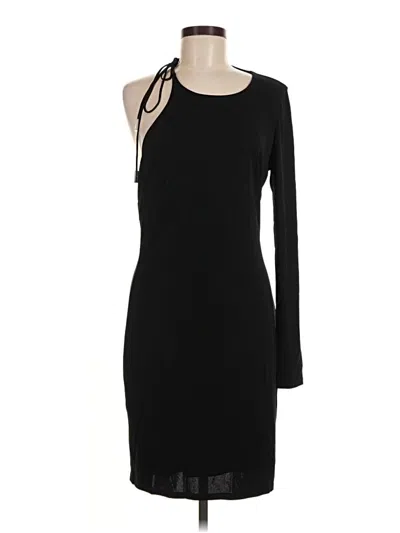 Pre-owned Halston Cocktail Dress In Black