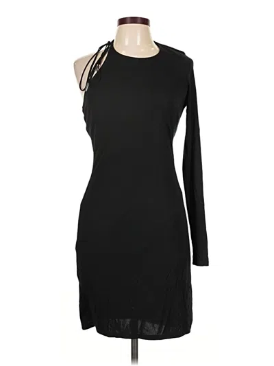 Pre-owned Halston Cocktail Dress In Black