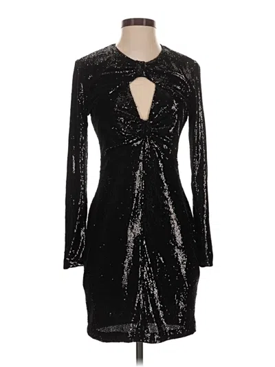 Pre-owned Halston Cocktail Dress In Black
