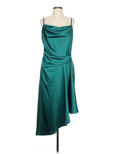 Pre-owned Halston Cocktail Dress In Blue