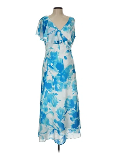 Pre-owned Halston Cocktail Dress In Blue