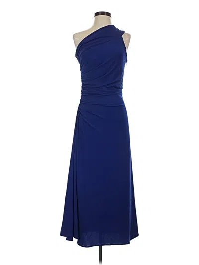Pre-owned Halston Cocktail Dress In Blue