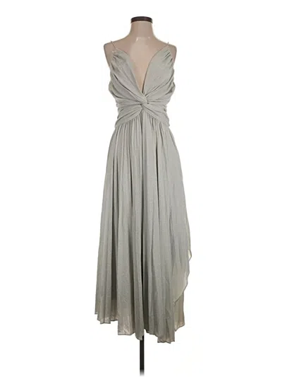 Pre-owned Halston Cocktail Dress In Gray