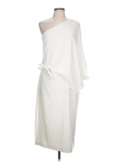 Pre-owned Halston Cocktail Dress In Ivory
