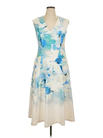 Pre-owned Halston Cocktail Dress In Ivory