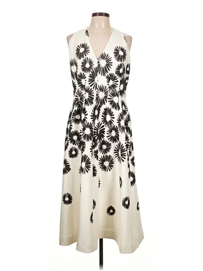 Pre-owned Halston Cocktail Dress In Ivory