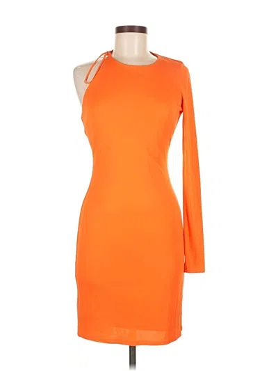 Pre-owned Halston Cocktail Dress In Orange