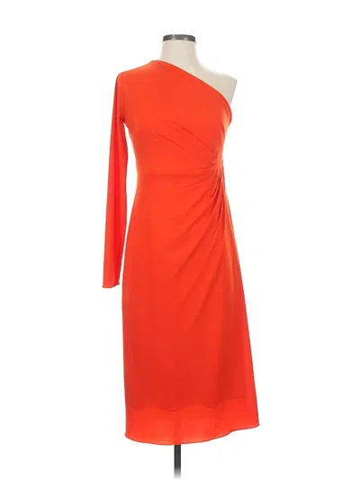 Pre-owned Halston Cocktail Dress In Orange
