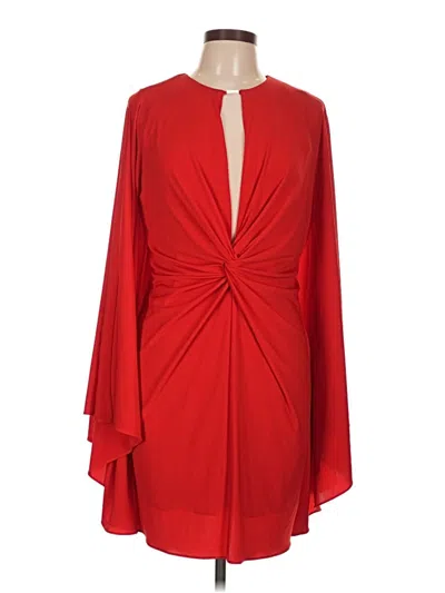 Halston Cocktail Dress In Red