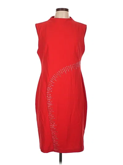 Pre-owned Halston Cocktail Dress In Red
