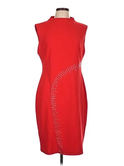 Pre-owned Halston Cocktail Dress In Red