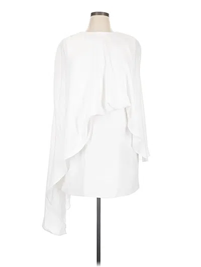 Pre-owned Halston Cocktail Dress In White