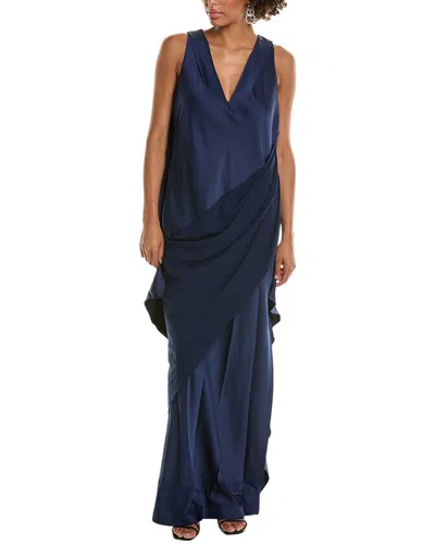 Halston Cyra Gown In Navy