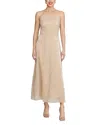 Halston Denise Sleeveless Sequin Halter Midi Dress