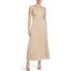 Halston Denise Sleeveless Sequin Halter Midi Dress