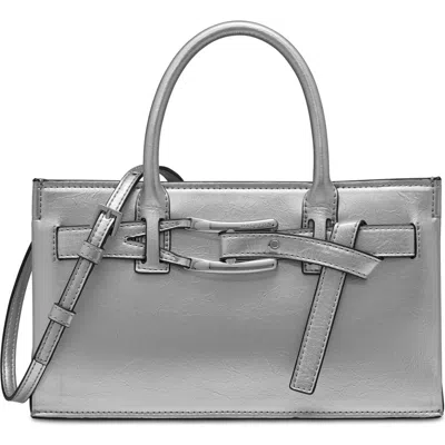 Halston Dora Crossbody Bag In Silver