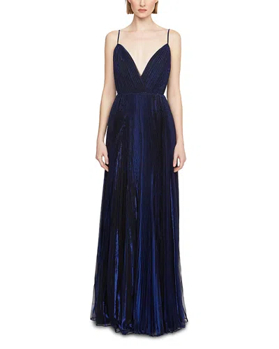 Halston Elyssia Jersey Gown In Blue