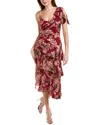 Halston Emory Gown In Red
