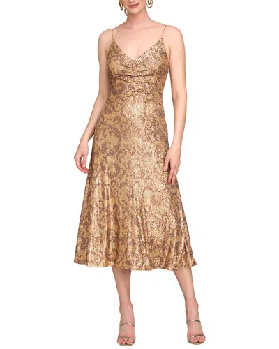 Halston Essence Dress In Brown