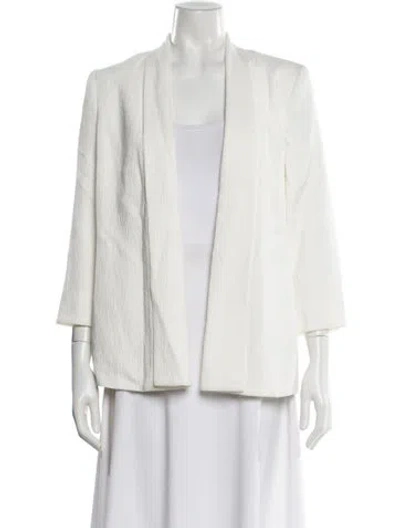 Pre-owned Halston Evening Jacket In White