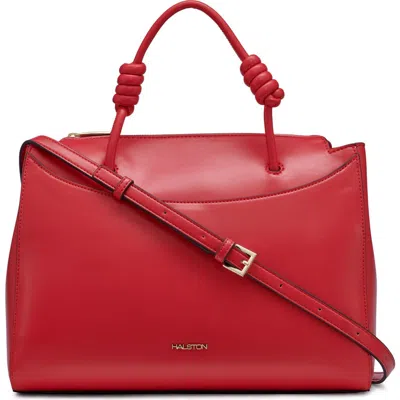 Halston Faye Satchel Bag In Red | ModeSens