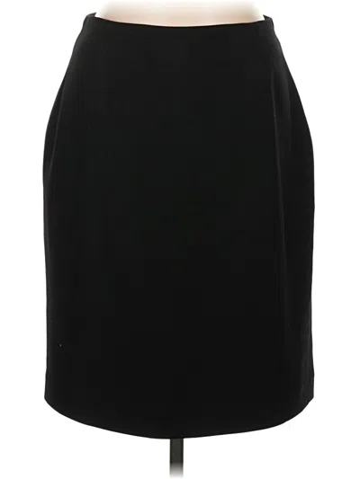 Pre-owned Halston Formal Skirt In Black
