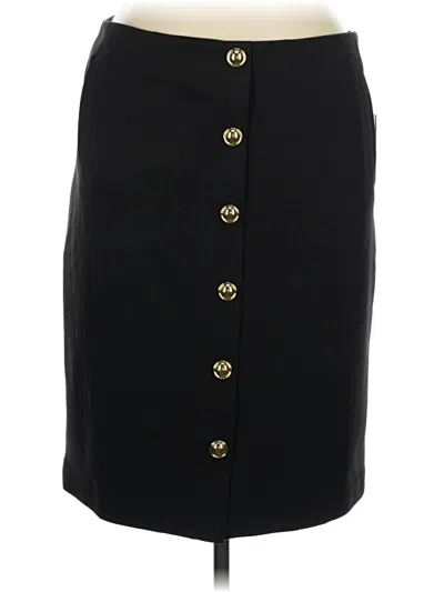 Pre-owned Halston Formal Skirt In Black