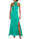 Halston Gemi Gown In Green