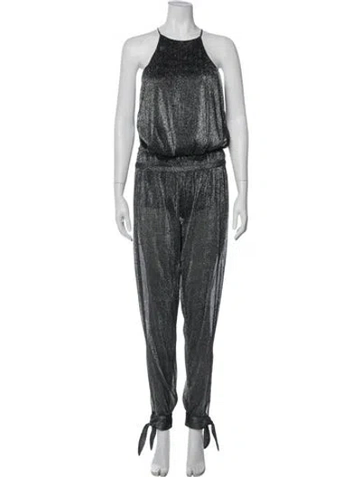 Pre-owned Halston Halterneck Jumpsuit