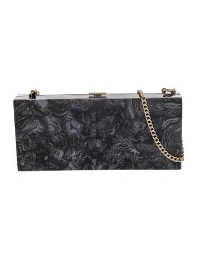 Pre-owned Halston Heritage Acrylic Crossbody Bag In Blue