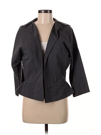Pre-owned Halston Heritage Blazer Jacket In Gray