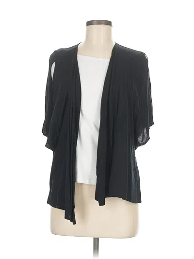 Pre-owned Halston Heritage Cardigan Sweater In Black
