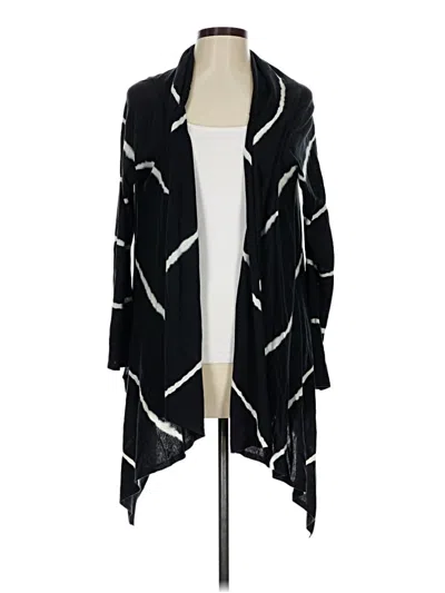 Pre-owned Halston Heritage Cardigan Sweater In Black