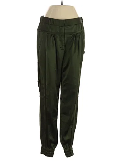 Pre-owned Halston Heritage Cargo Pants In Green