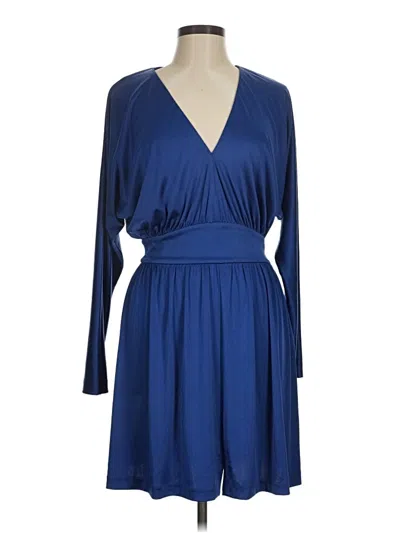 Pre-owned Halston Heritage Casual Dress In Blue
