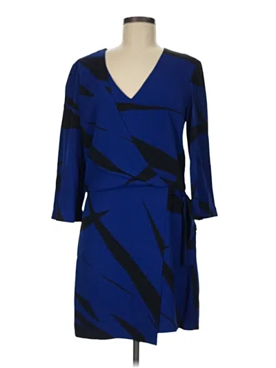Halston Heritage Casual Dress In Blue